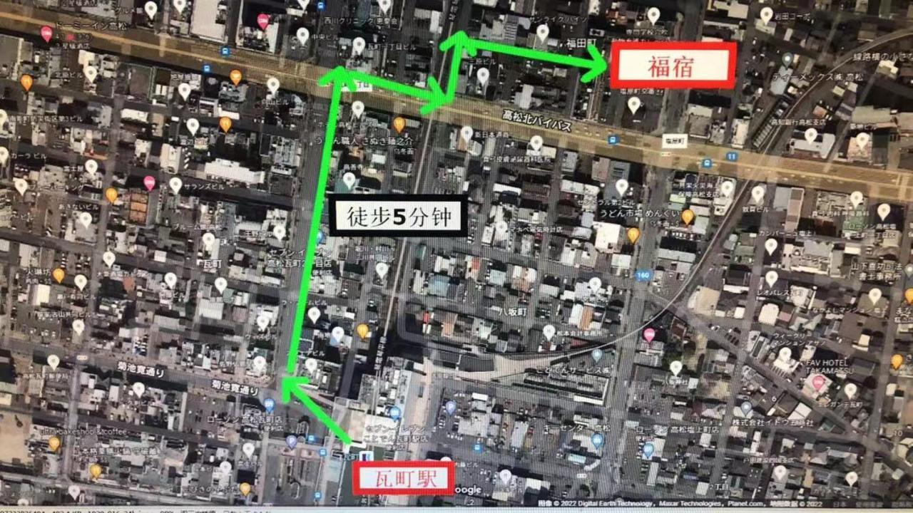 福宿 Fukuinn 201号室 타카마츠 외부 사진